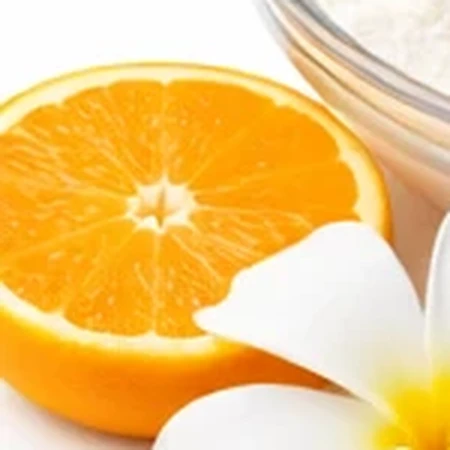 Sliced orange for vitamin C