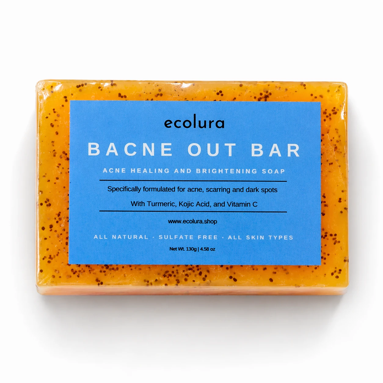 Ecolura Bacne Out Bar, 130 g turmeric soap